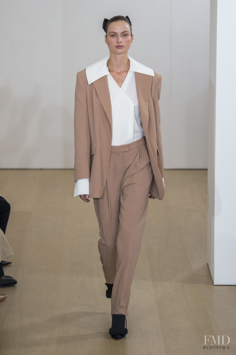 Simone Doreleijers featured in  the Emilia Wickstead fashion show for Spring/Summer 2019