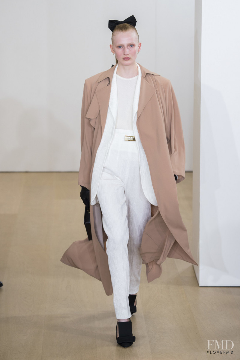 Leah Rodl featured in  the Emilia Wickstead fashion show for Spring/Summer 2019