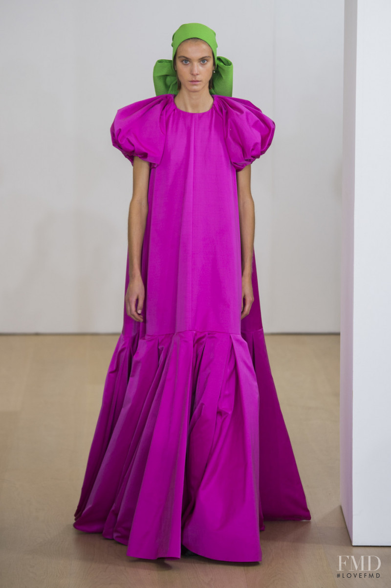 Phillipa Hemphrey featured in  the Emilia Wickstead fashion show for Spring/Summer 2019