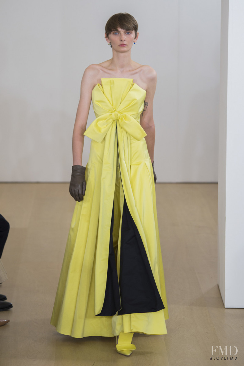 Oliwia Lis featured in  the Emilia Wickstead fashion show for Spring/Summer 2019