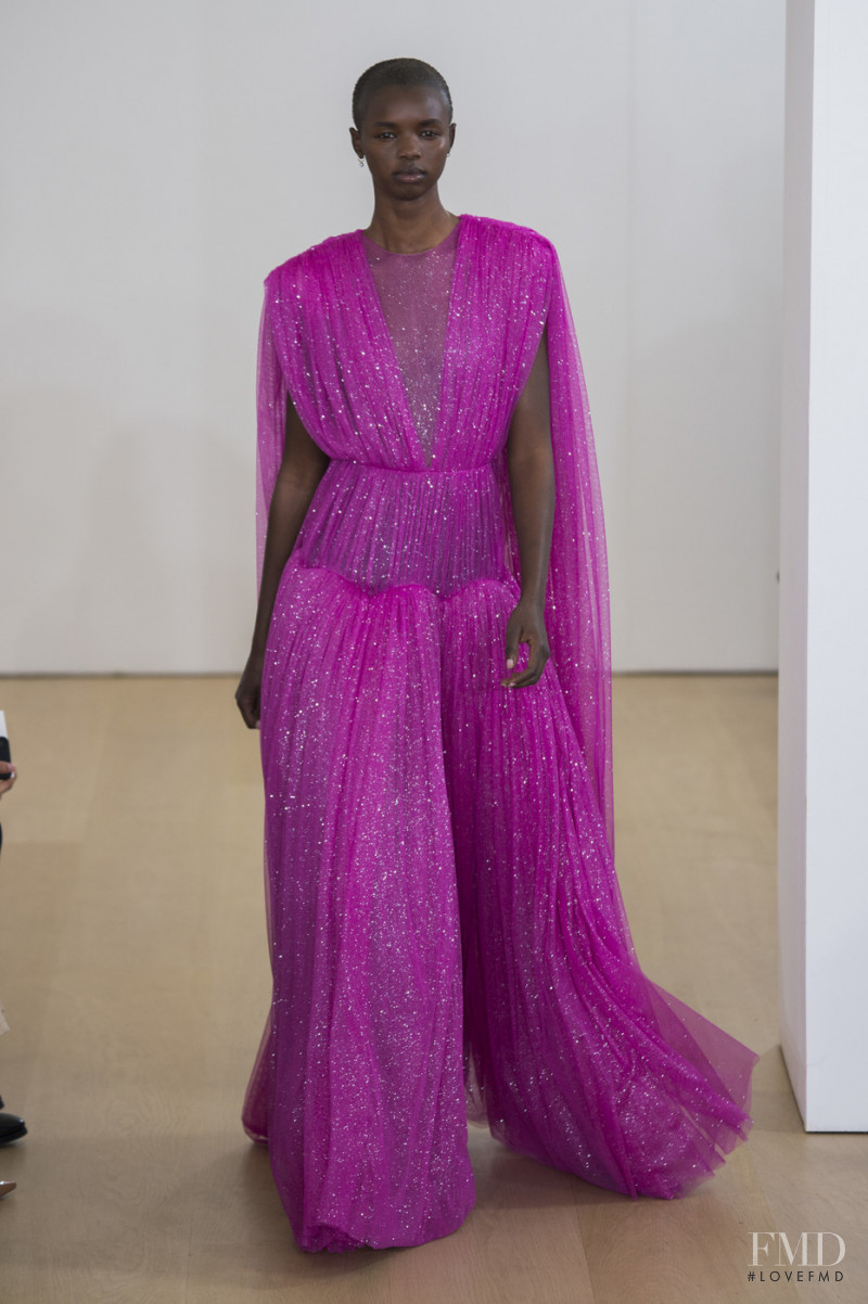 Akiima Ajak featured in  the Emilia Wickstead fashion show for Spring/Summer 2019