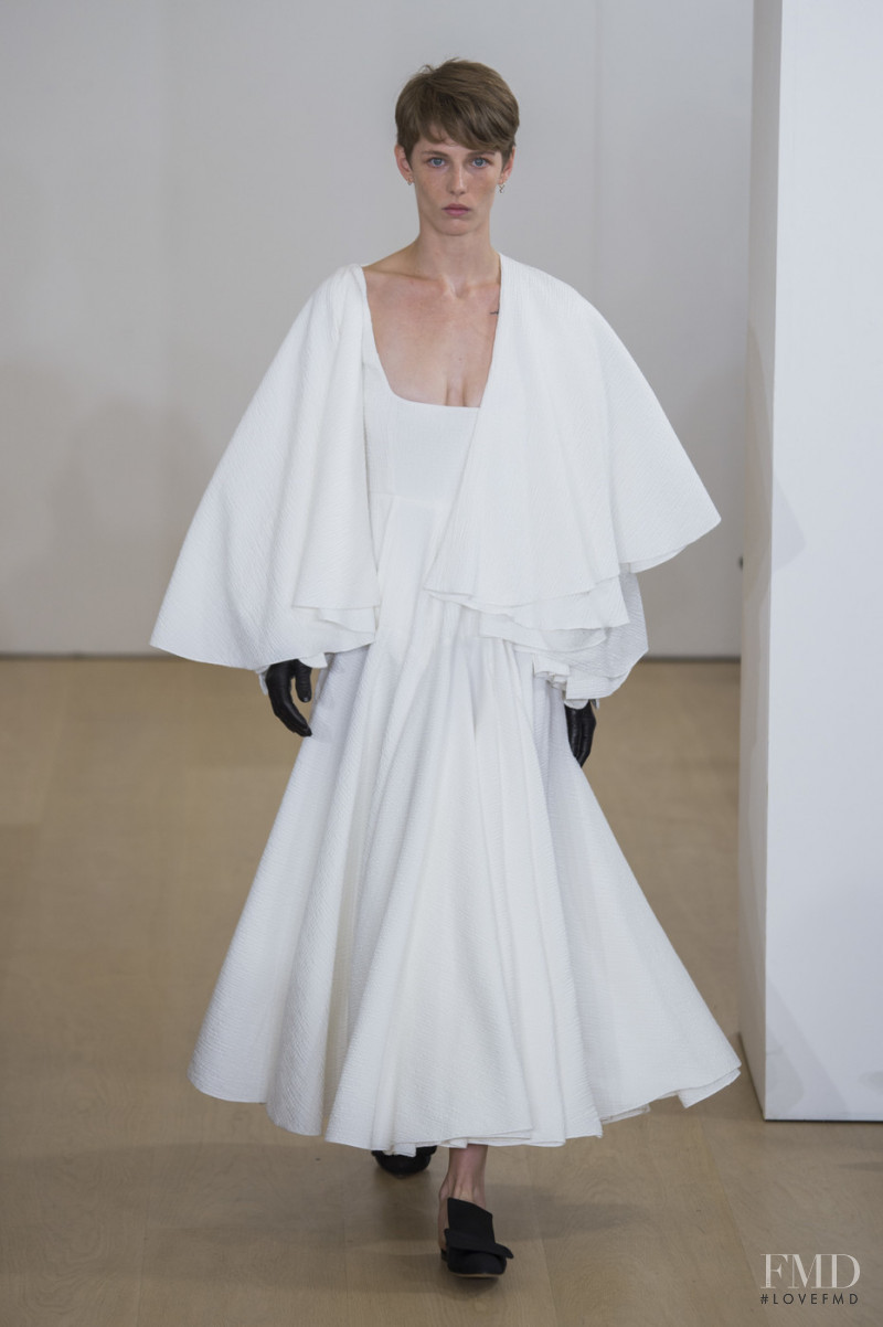 Emily Gafford featured in  the Emilia Wickstead fashion show for Spring/Summer 2019