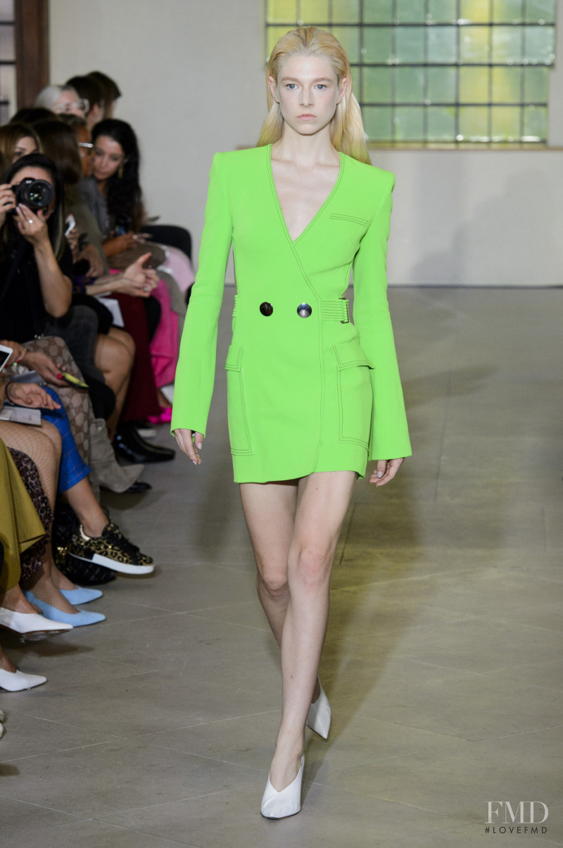 Hunter Schafer featured in  the David Koma fashion show for Spring/Summer 2019