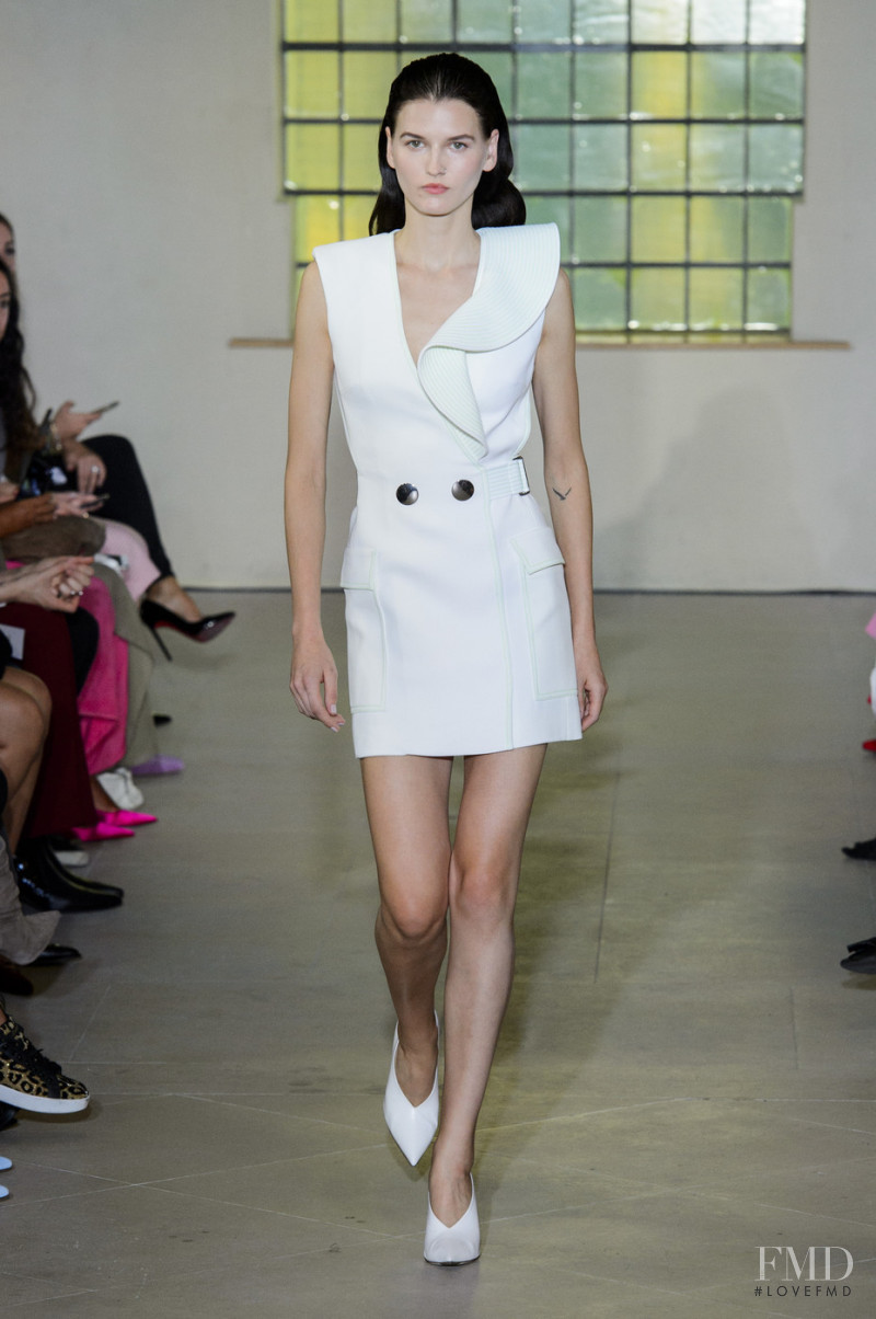 Katlin Aas featured in  the David Koma fashion show for Spring/Summer 2019