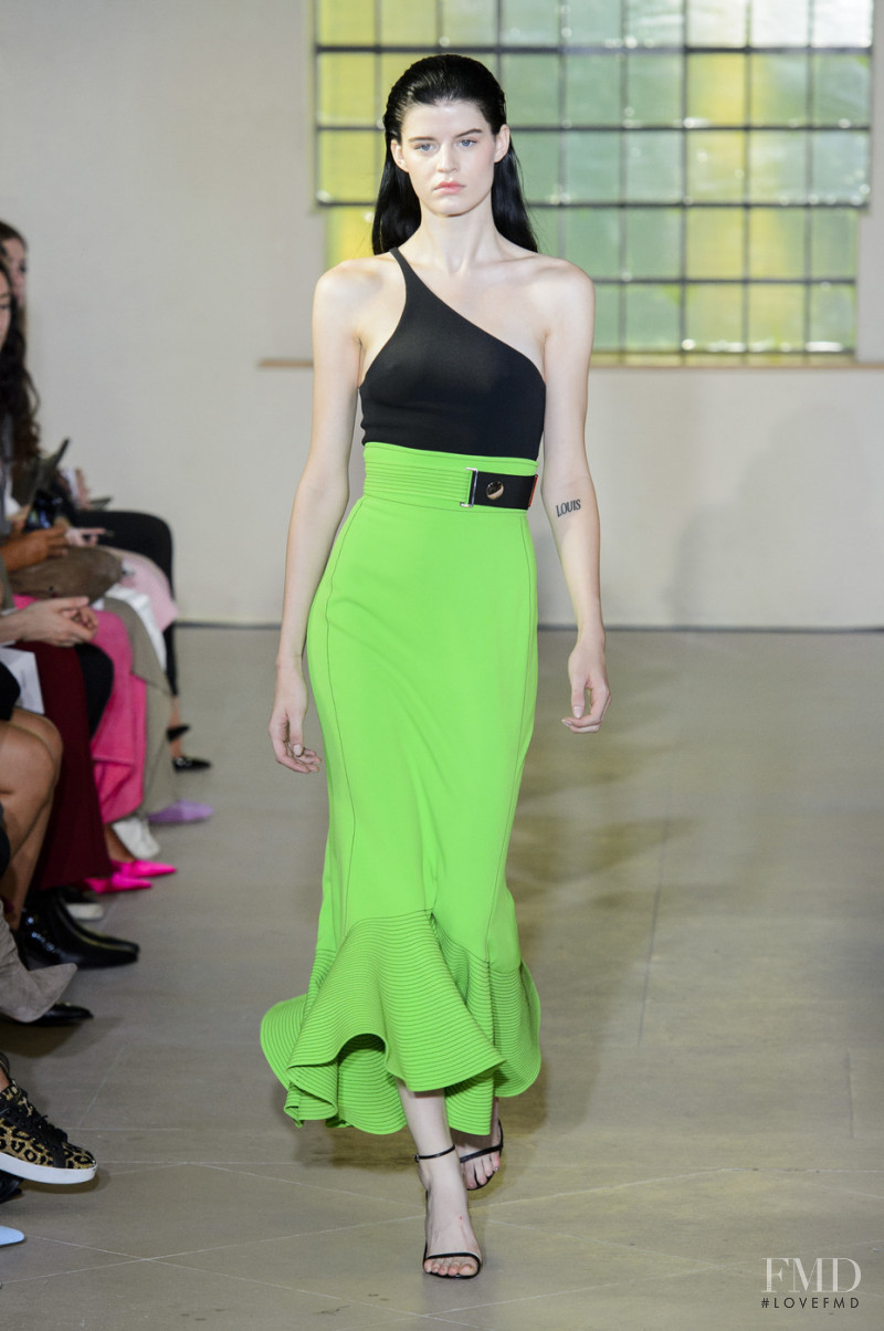 Hannah Elyse featured in  the David Koma fashion show for Spring/Summer 2019