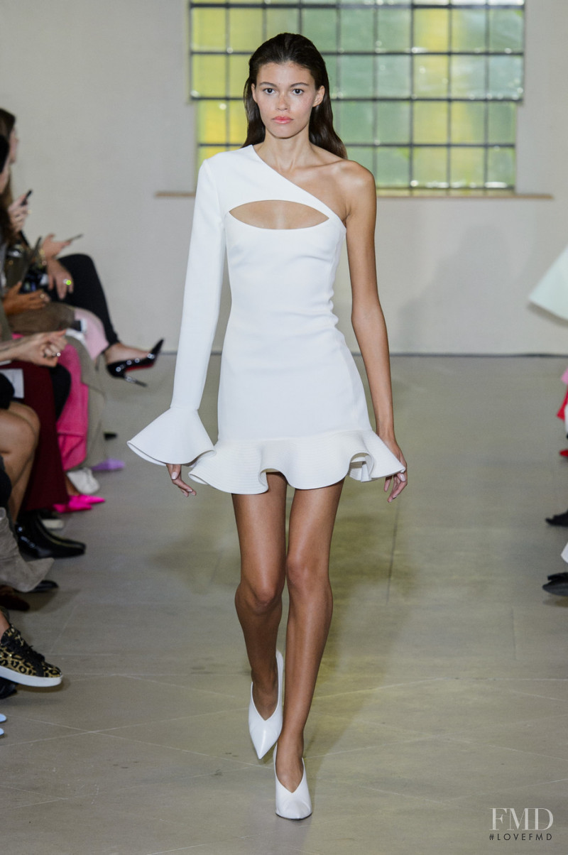 Danielle Lashley featured in  the David Koma fashion show for Spring/Summer 2019