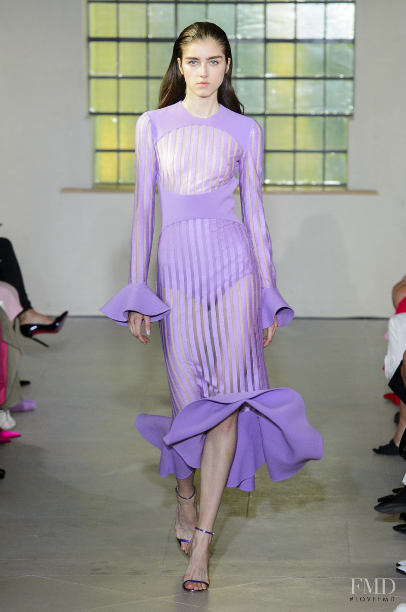 Jay Jankowska featured in  the David Koma fashion show for Spring/Summer 2019