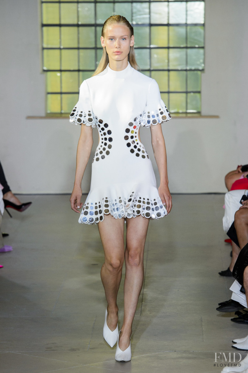 Jasmijn Van Den Berg featured in  the David Koma fashion show for Spring/Summer 2019