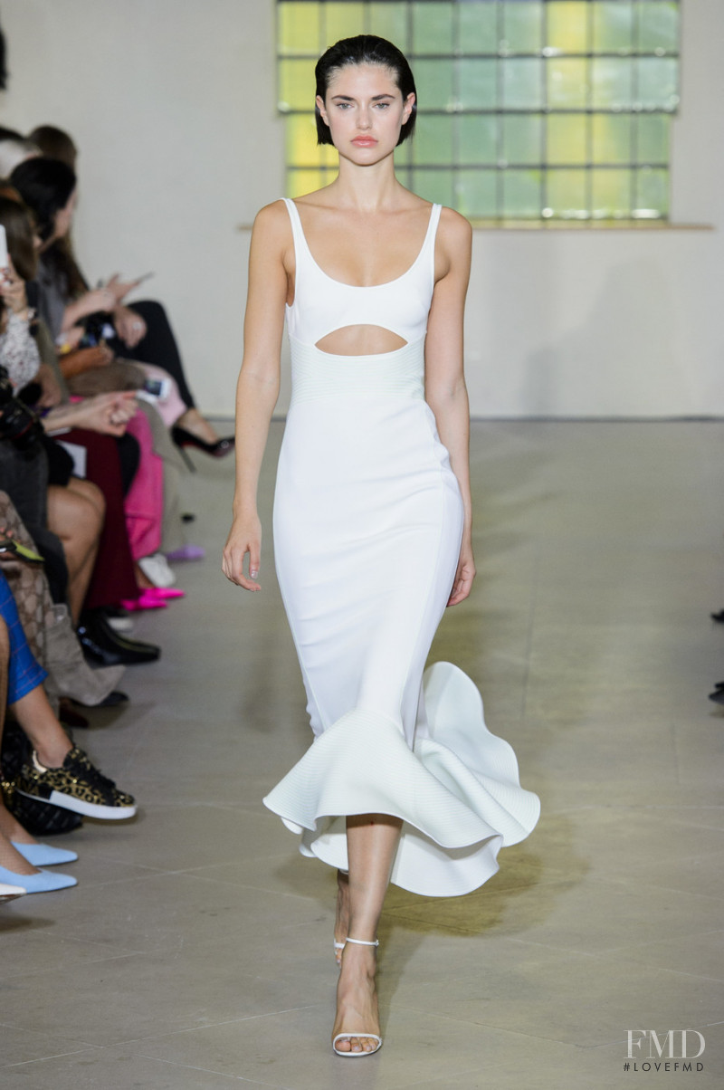 Alexandra Binaris featured in  the David Koma fashion show for Spring/Summer 2019