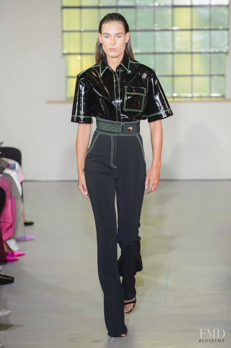 Vera Van Erp featured in  the David Koma fashion show for Spring/Summer 2019