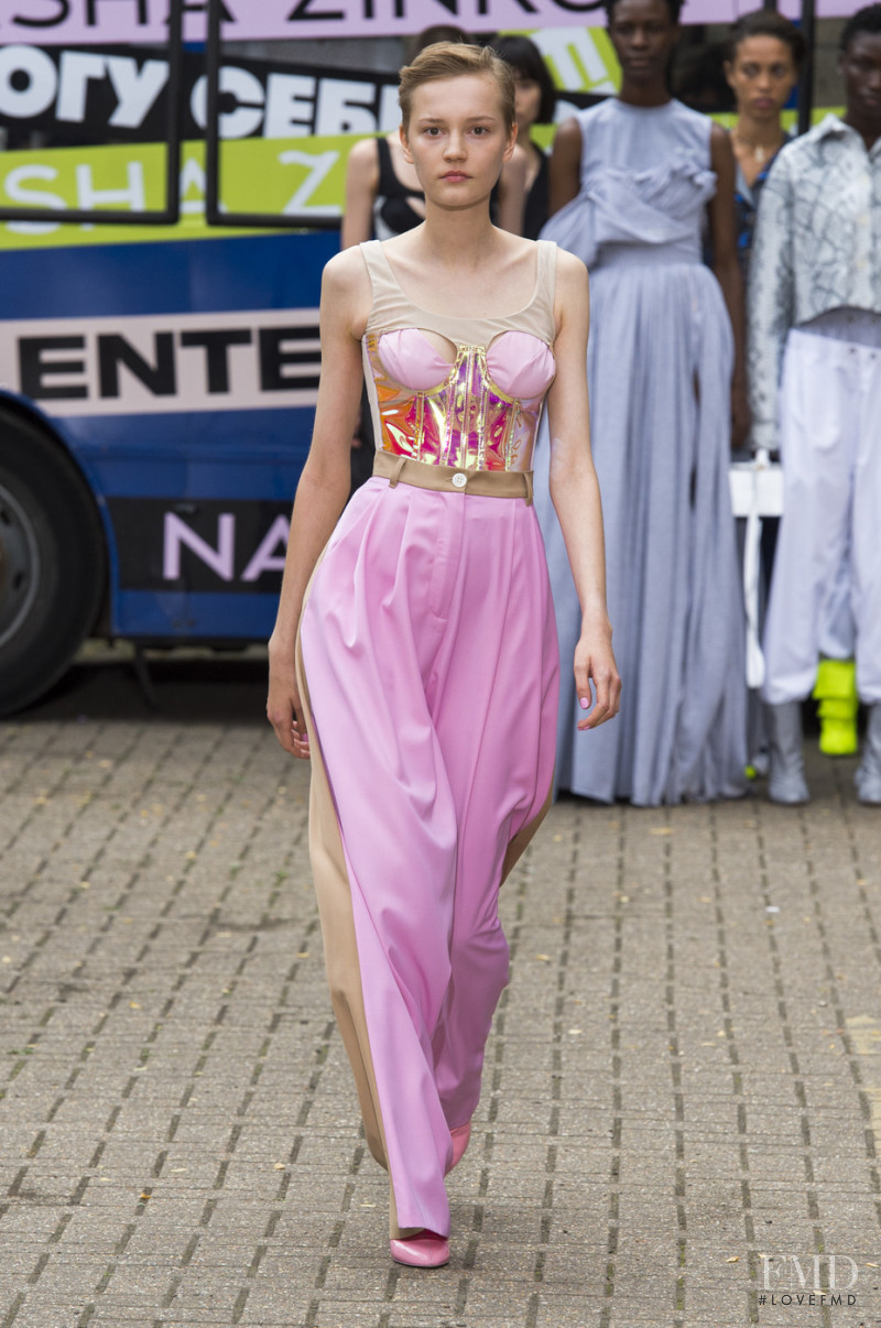 Lina Hoss featured in  the Natasha Zinko fashion show for Spring/Summer 2019