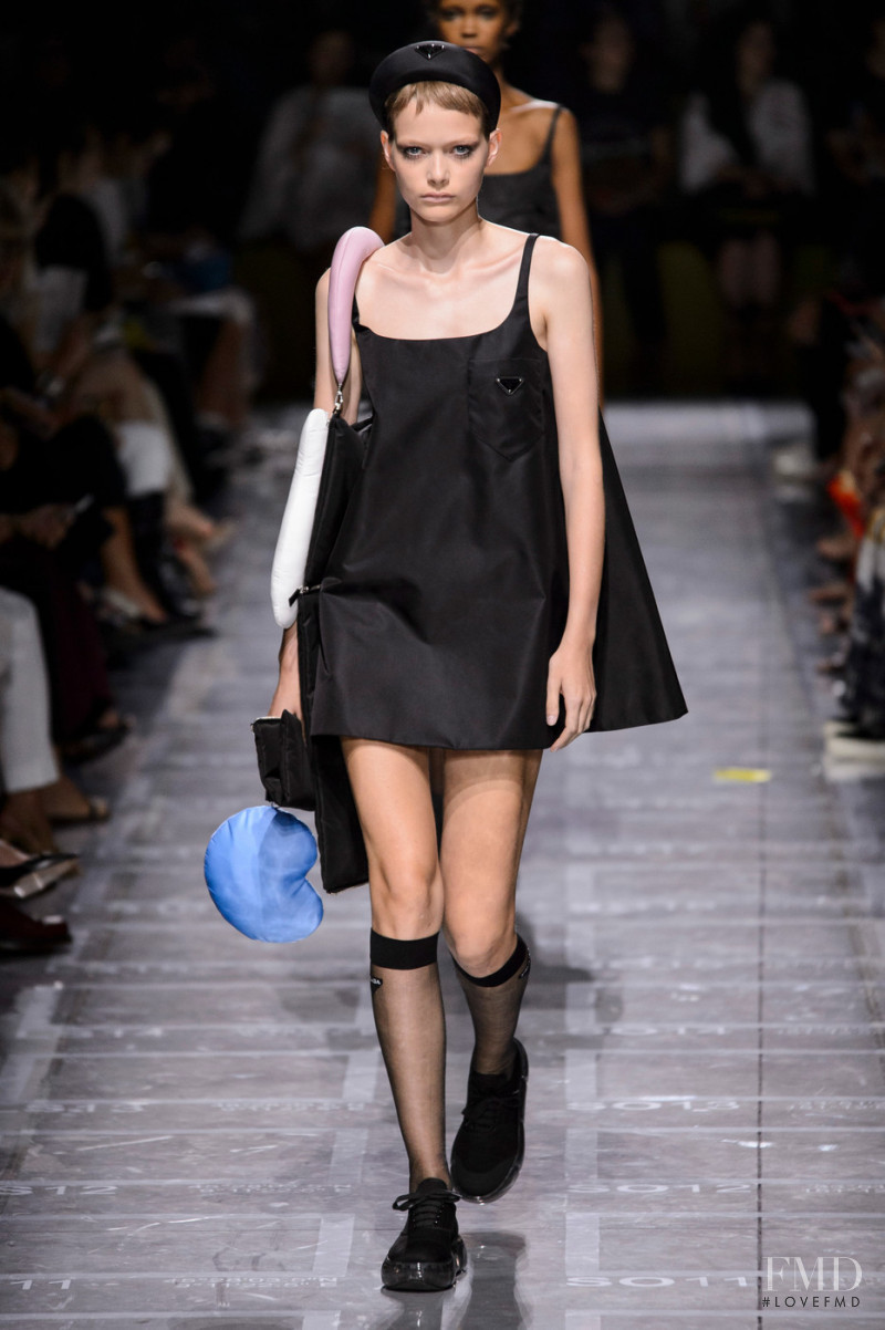 Louise Robert featured in  the Prada fashion show for Spring/Summer 2019