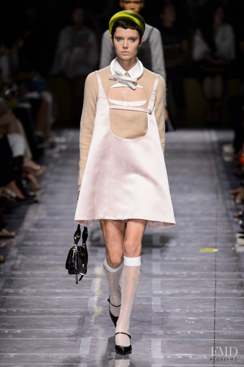 Emma Boyd featured in  the Prada fashion show for Spring/Summer 2019