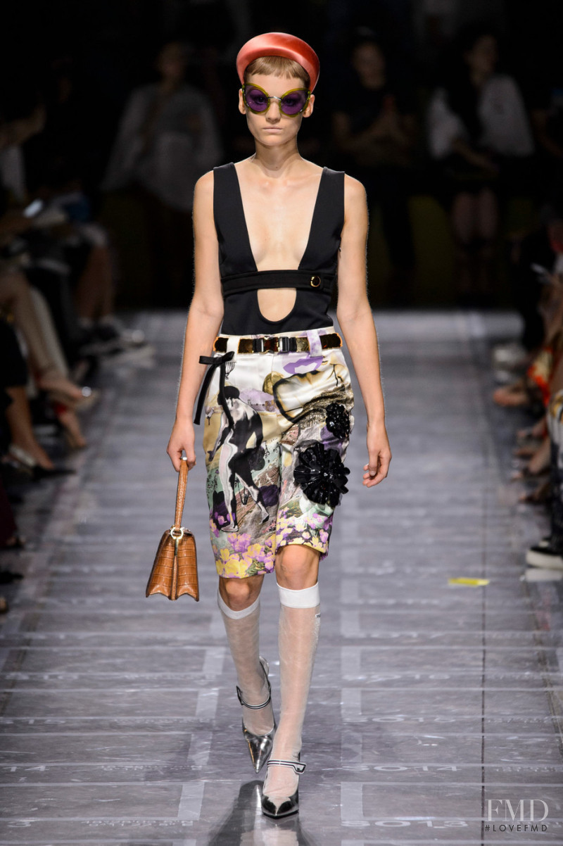 Renske Blokland featured in  the Prada fashion show for Spring/Summer 2019