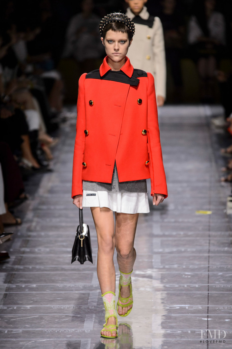 Ilona Desmet featured in  the Prada fashion show for Spring/Summer 2019