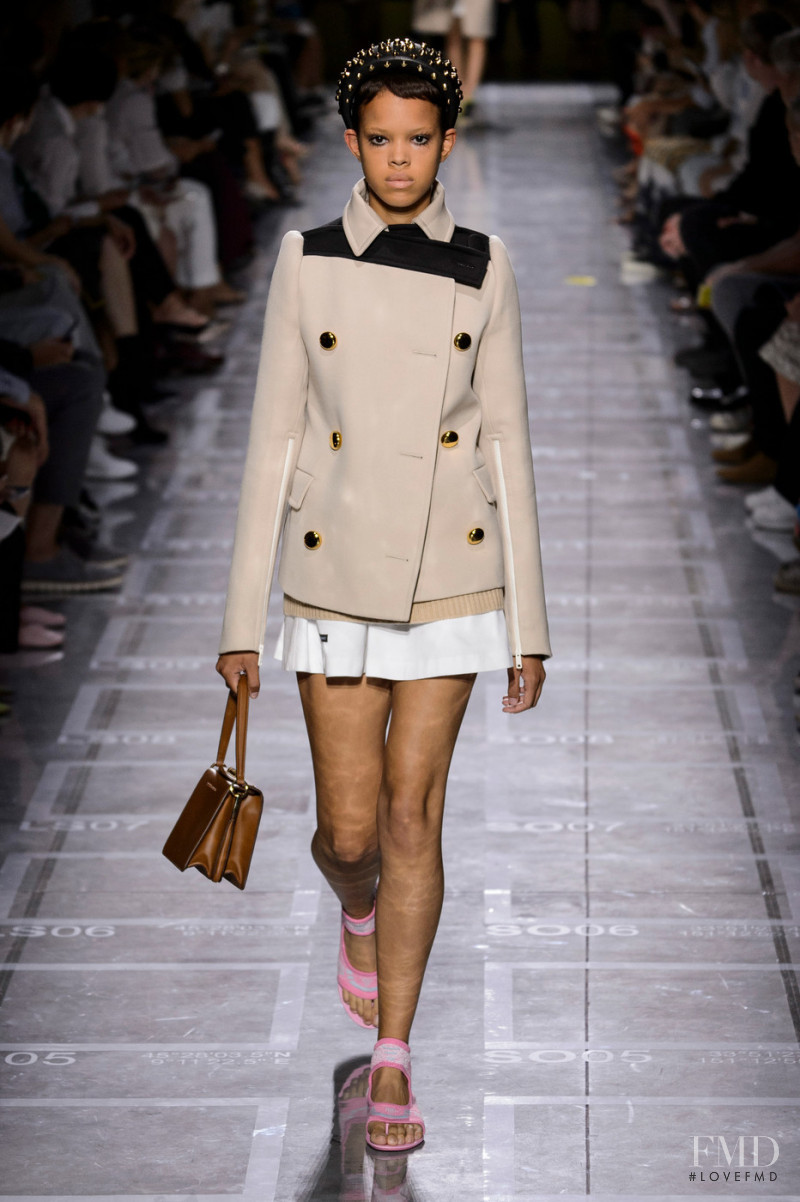Amandine Pouilly featured in  the Prada fashion show for Spring/Summer 2019