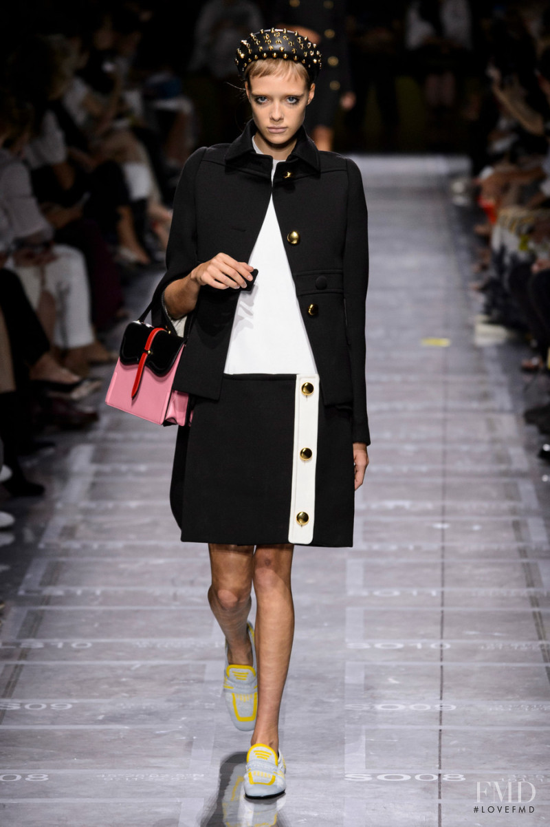 Charlotte Rose Hansen featured in  the Prada fashion show for Spring/Summer 2019