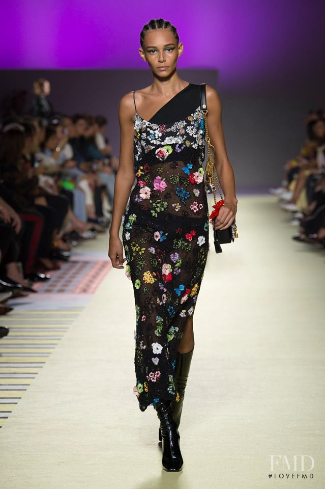 Binx Walton featured in  the Versace fashion show for Spring/Summer 2019