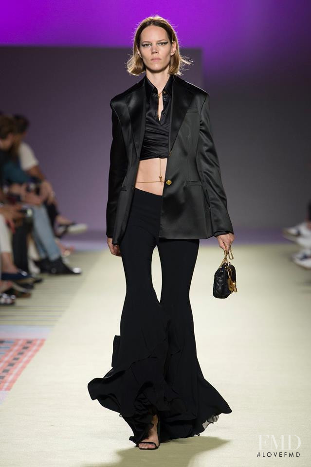 Freja Beha Erichsen featured in  the Versace fashion show for Spring/Summer 2019