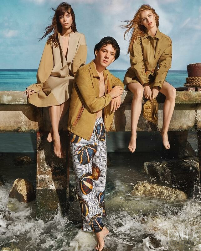 Rianne Van Rompaey featured in  the Loewe advertisement for Spring/Summer 2019