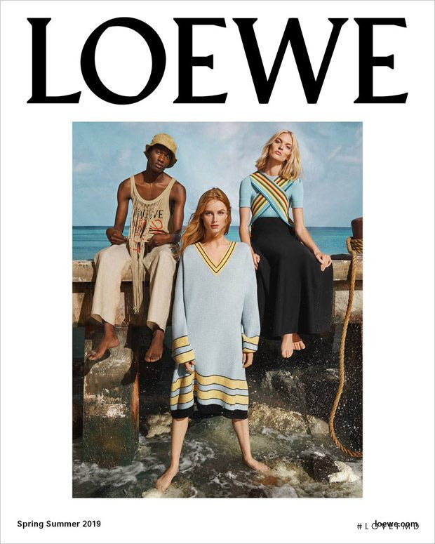 Juliane Grüner featured in  the Loewe advertisement for Spring/Summer 2019