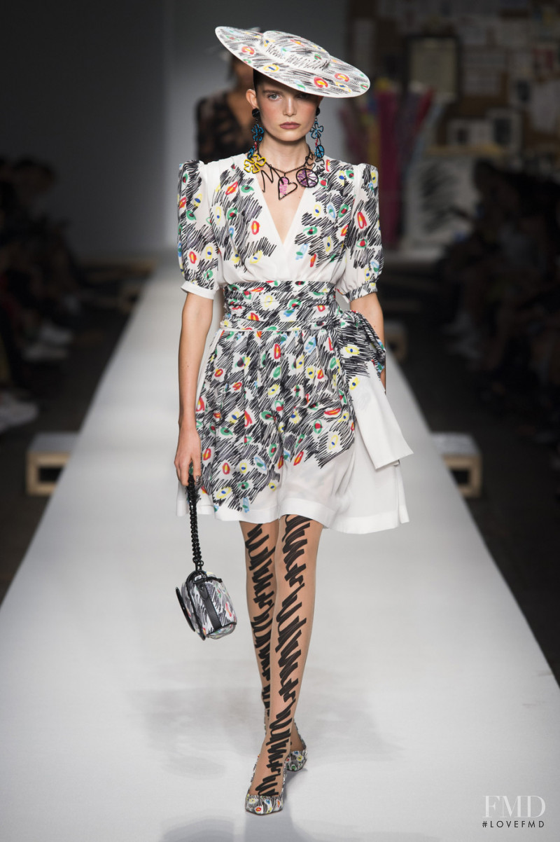 Michelle van Bijnen featured in  the Moschino fashion show for Spring/Summer 2019
