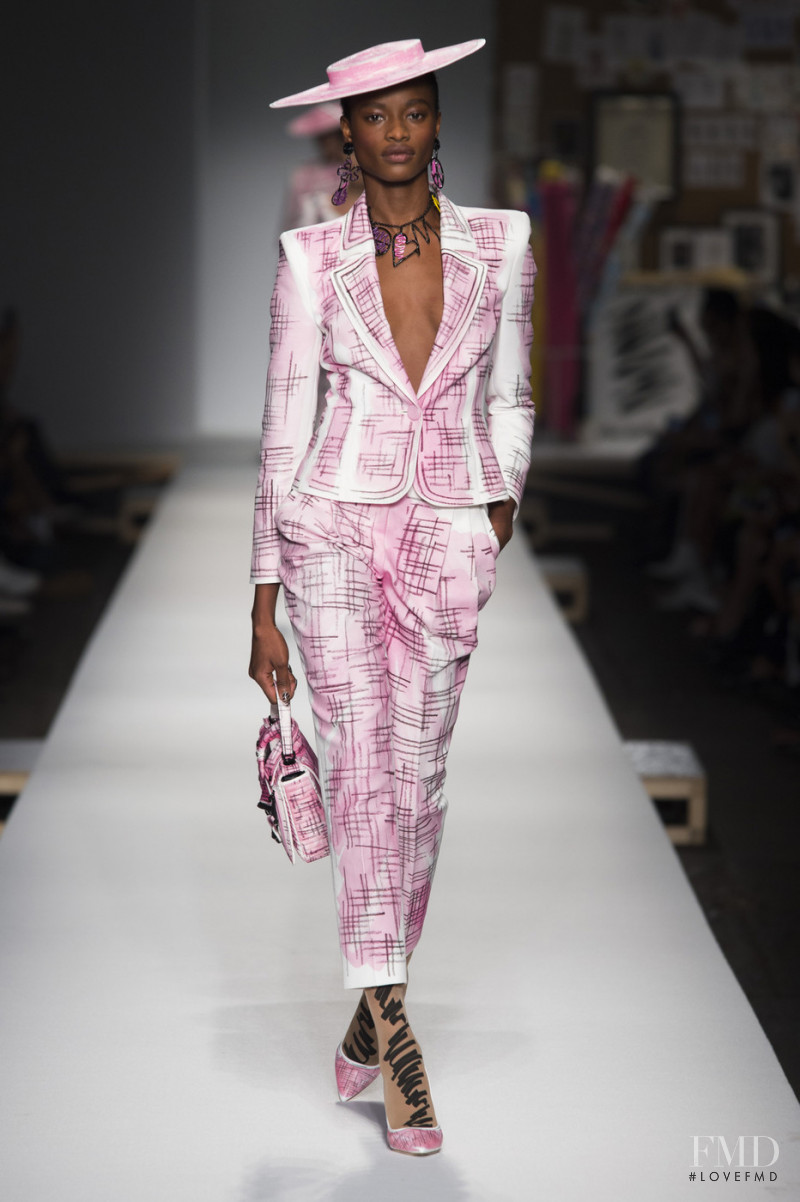 Mayowa Nicholas featured in  the Moschino fashion show for Spring/Summer 2019