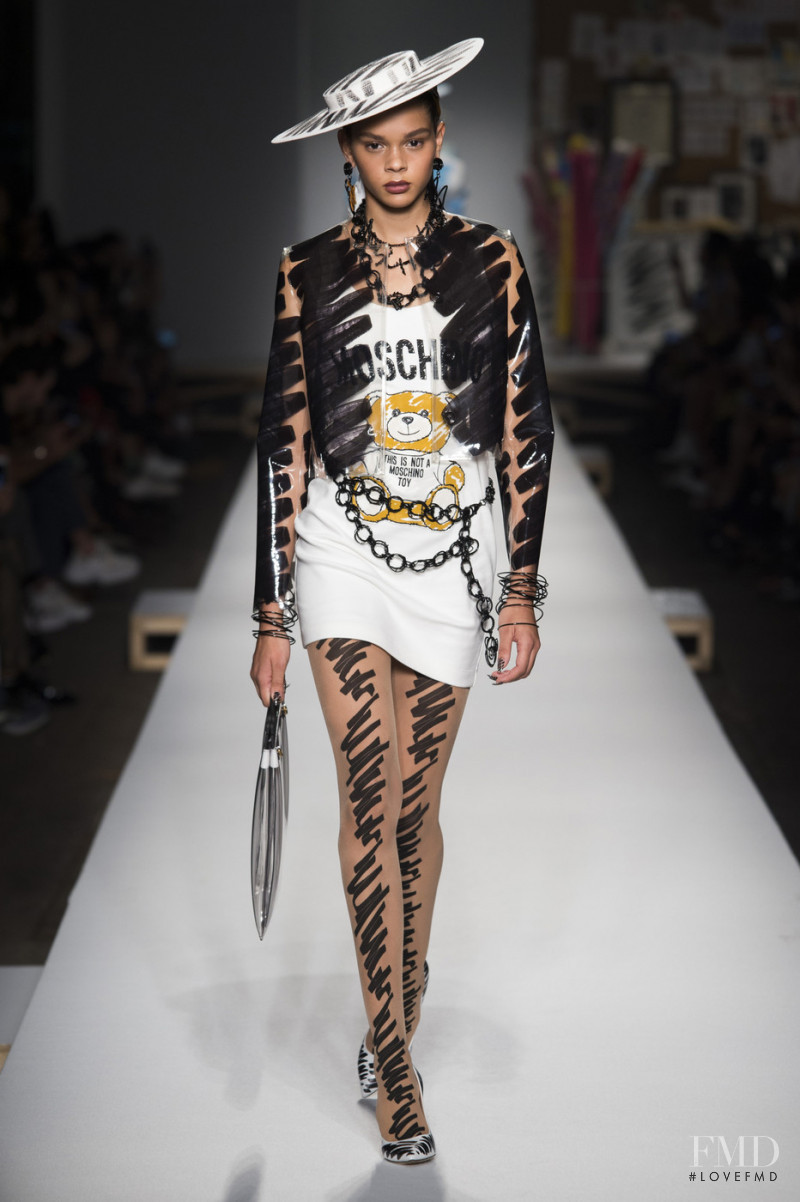 Hiandra Martinez featured in  the Moschino fashion show for Spring/Summer 2019
