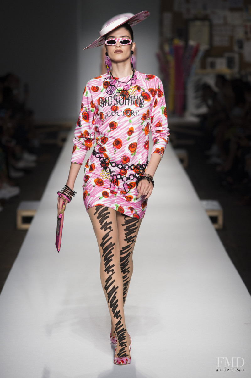 Alexandra Maria Micu featured in  the Moschino fashion show for Spring/Summer 2019