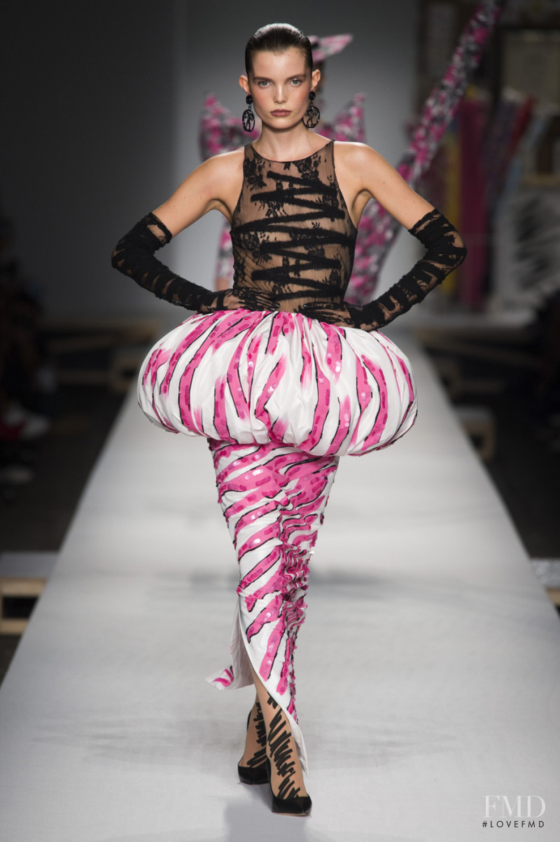 Michelle van Bijnen featured in  the Moschino fashion show for Spring/Summer 2019
