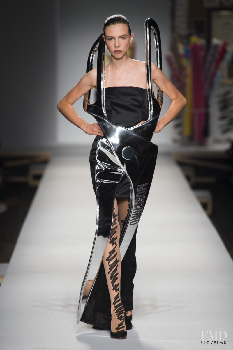 Lea Julian featured in  the Moschino fashion show for Spring/Summer 2019