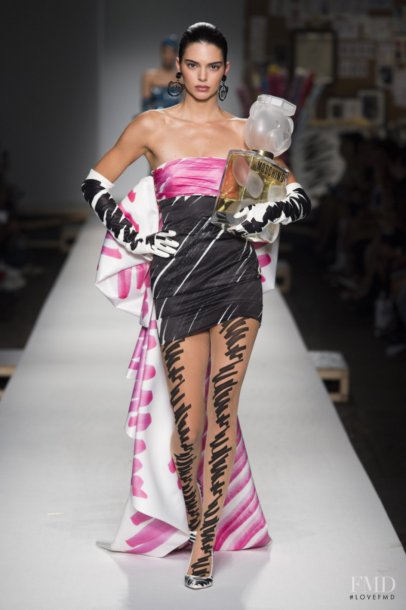 Kendall Jenner featured in  the Moschino fashion show for Spring/Summer 2019