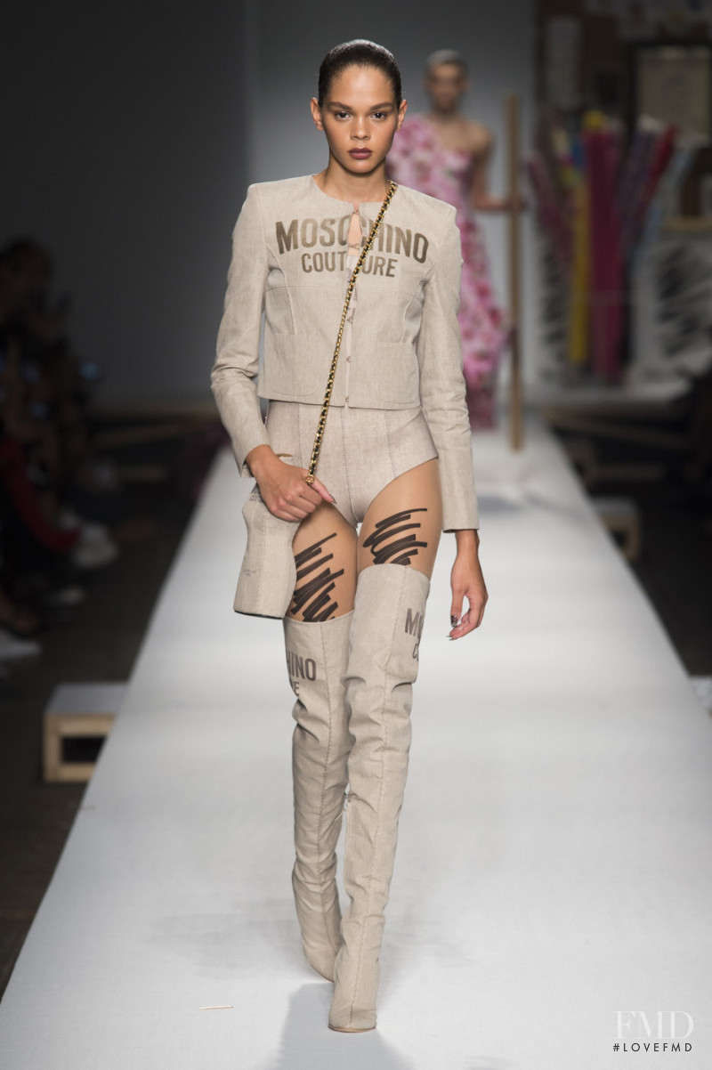 Hiandra Martinez featured in  the Moschino fashion show for Spring/Summer 2019