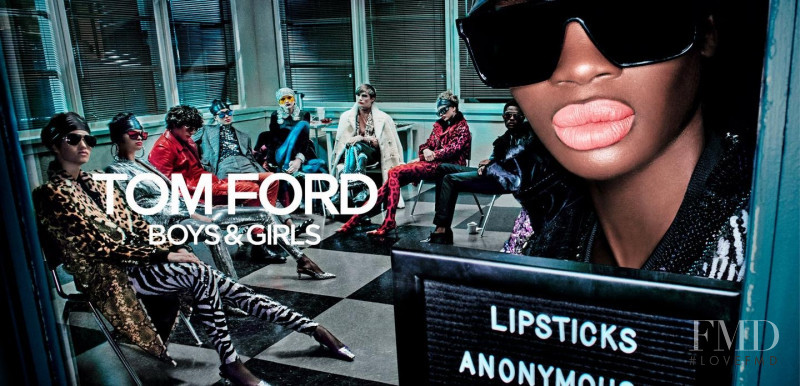 Aamito Stacie Lagum featured in  the Tom Ford Beauty Boys & Girls advertisement for Autumn/Winter 2018