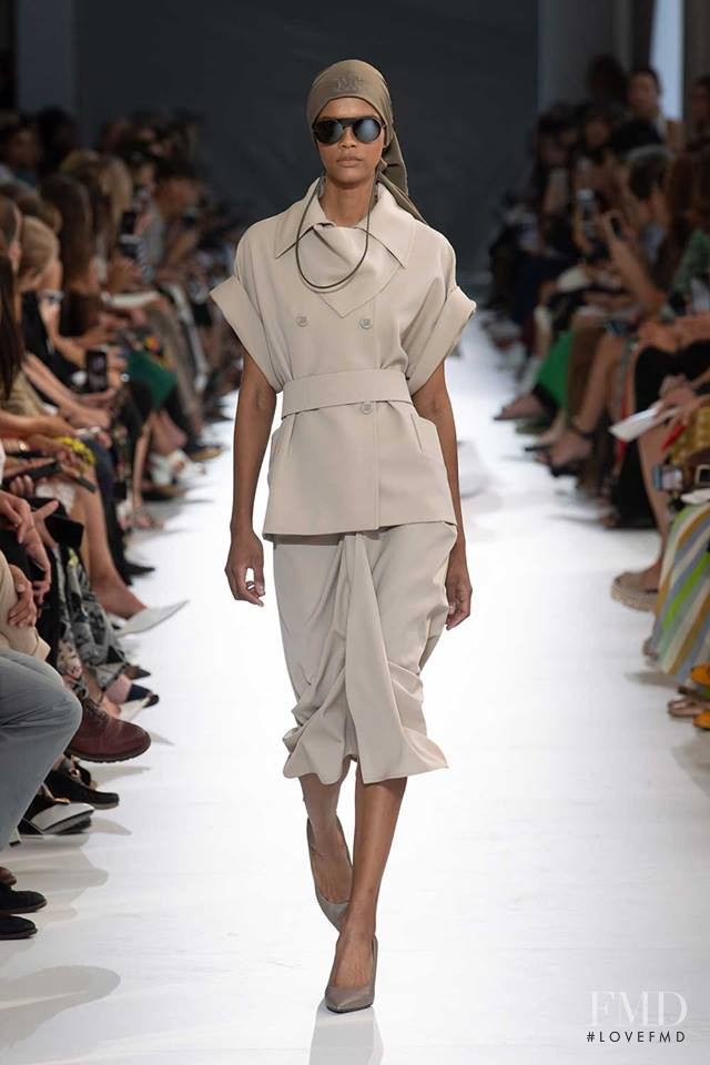 Natalia Montero featured in  the Max Mara fashion show for Spring/Summer 2019