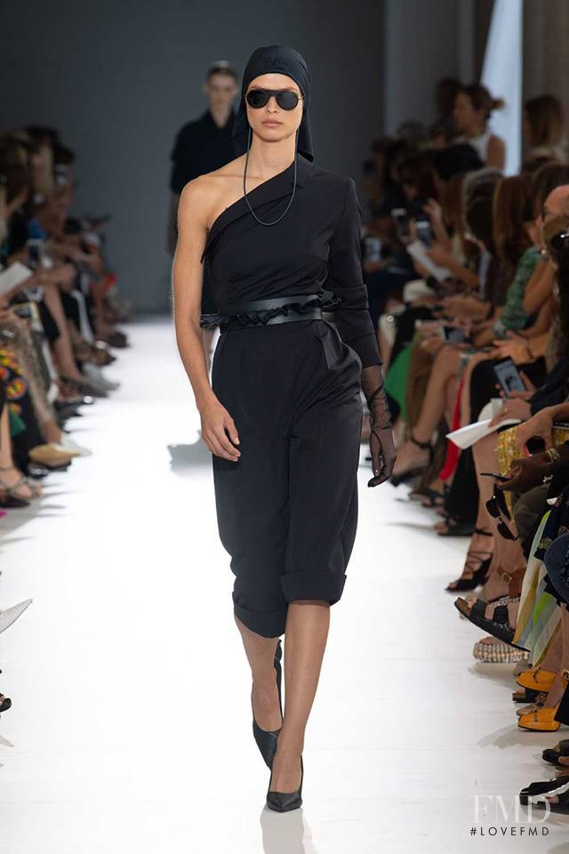 Birgit Kos featured in  the Max Mara fashion show for Spring/Summer 2019