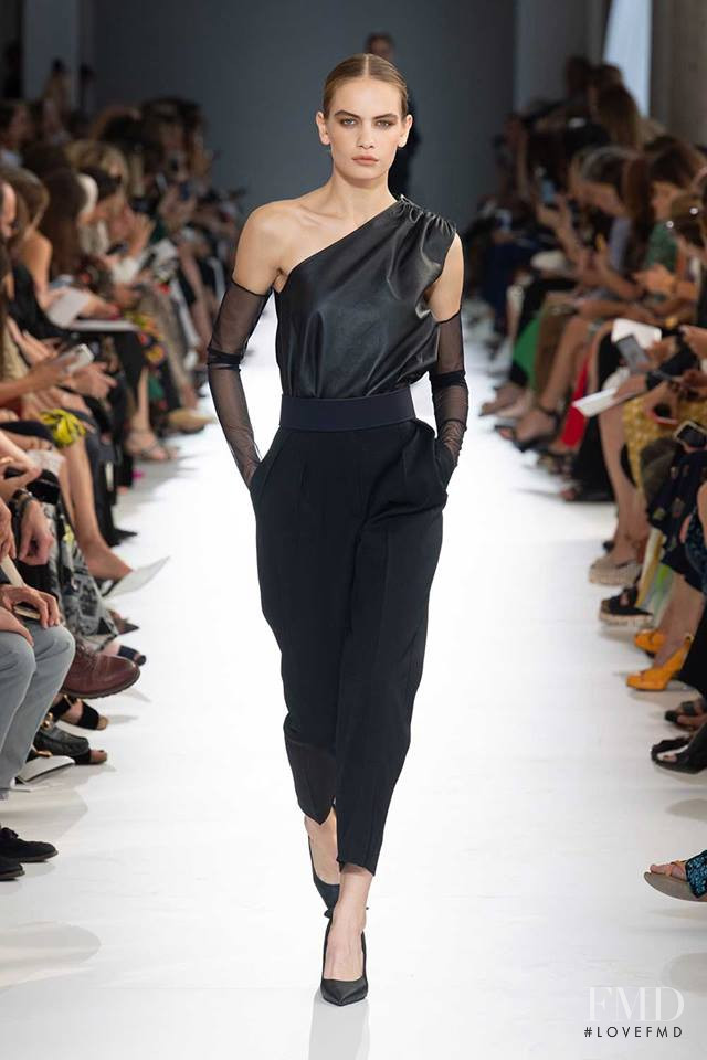 Nina Marker featured in  the Max Mara fashion show for Spring/Summer 2019