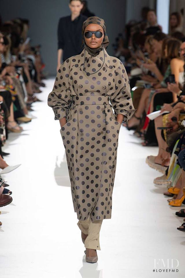 Halima Aden featured in  the Max Mara fashion show for Spring/Summer 2019