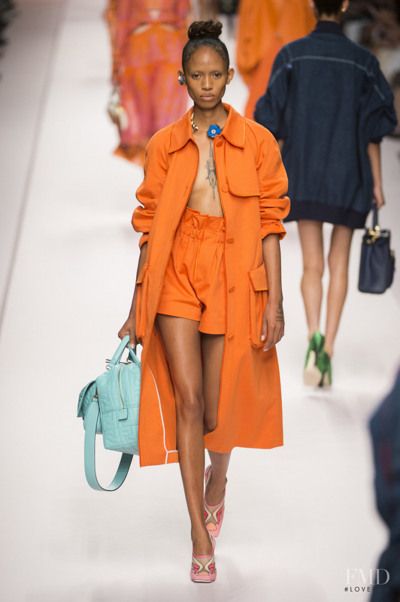 Adesuwa Aighewi featured in  the Fendi fashion show for Spring/Summer 2019