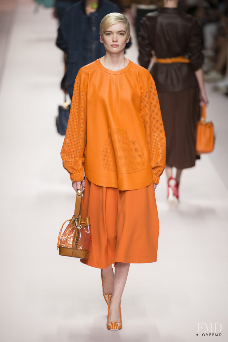Ruth Bell featured in  the Fendi fashion show for Spring/Summer 2019