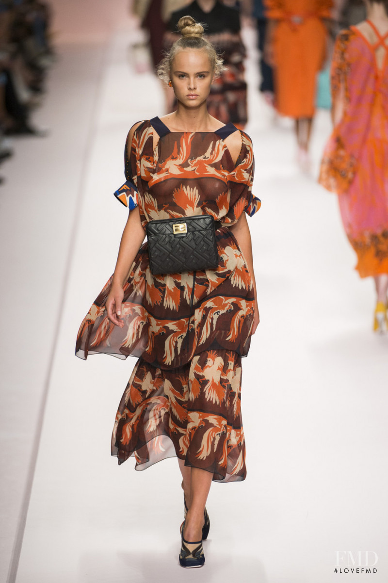 Olivia Vinten featured in  the Fendi fashion show for Spring/Summer 2019
