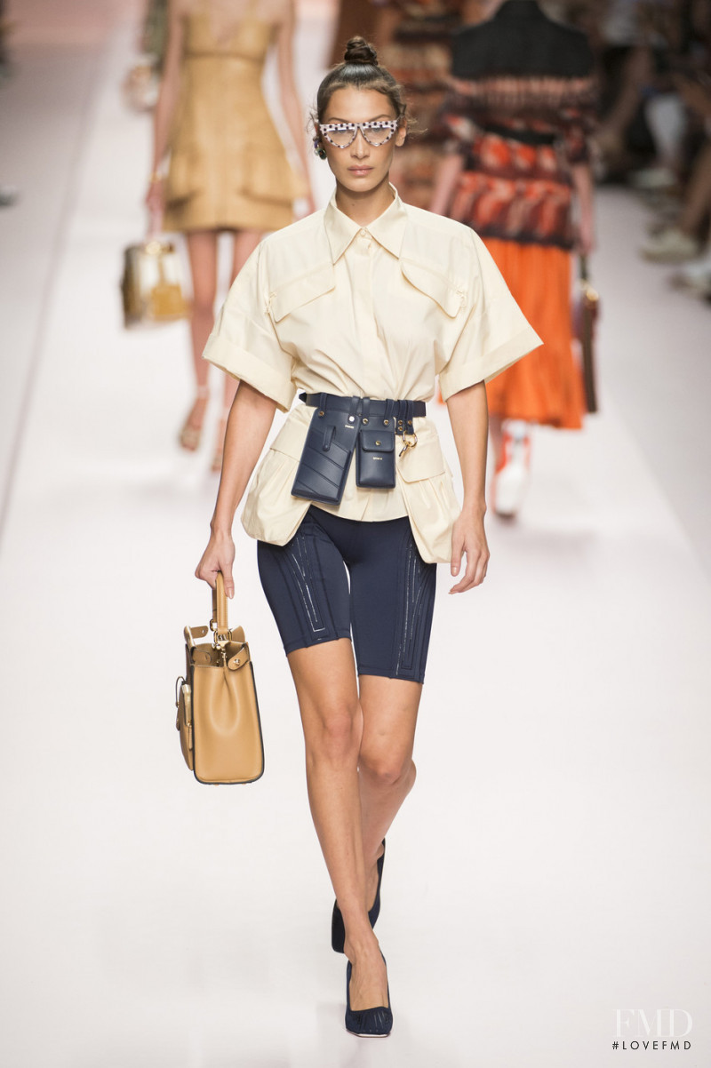 Bella Hadid featured in  the Fendi fashion show for Spring/Summer 2019