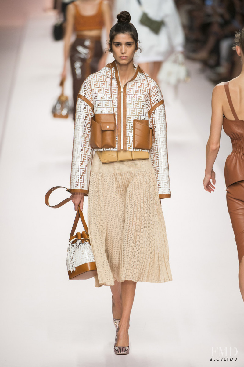 Mica Arganaraz featured in  the Fendi fashion show for Spring/Summer 2019