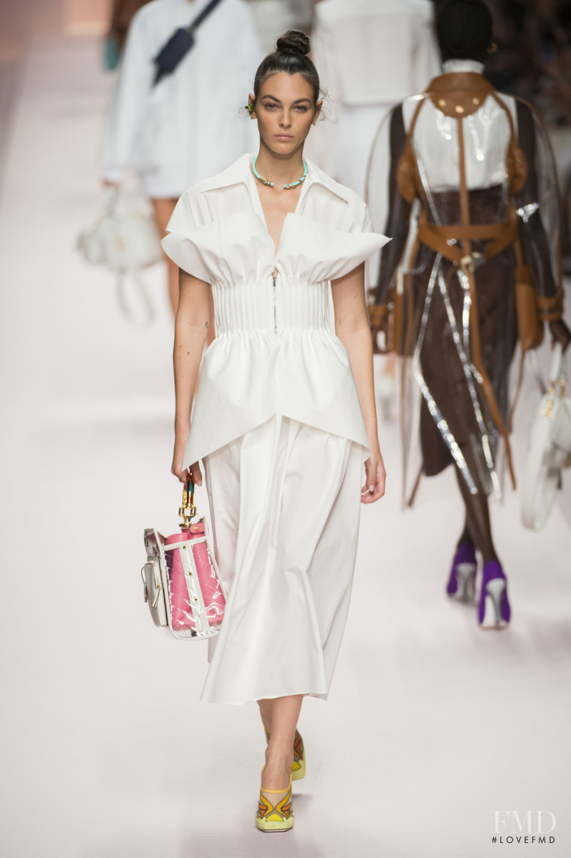 Vittoria Ceretti featured in  the Fendi fashion show for Spring/Summer 2019