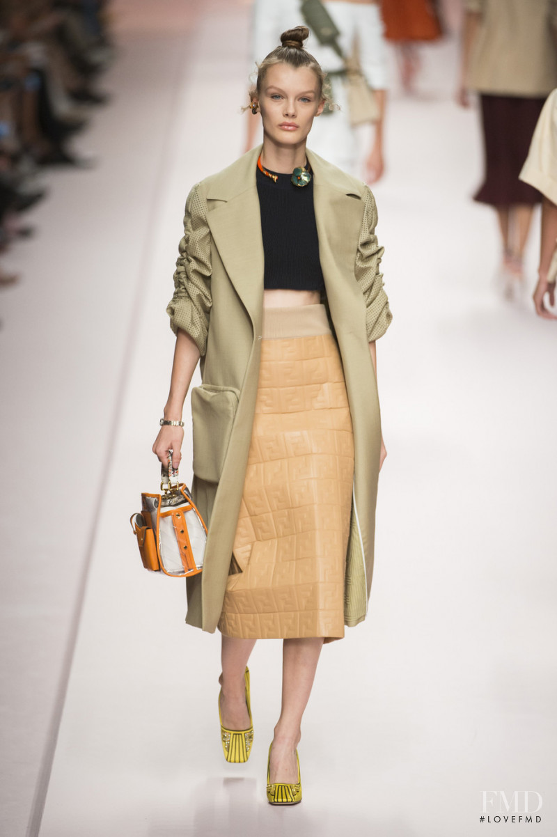 Kris Grikaite featured in  the Fendi fashion show for Spring/Summer 2019