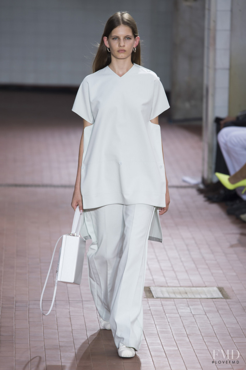 Ansolet Rossouw featured in  the Jil Sander fashion show for Spring/Summer 2019