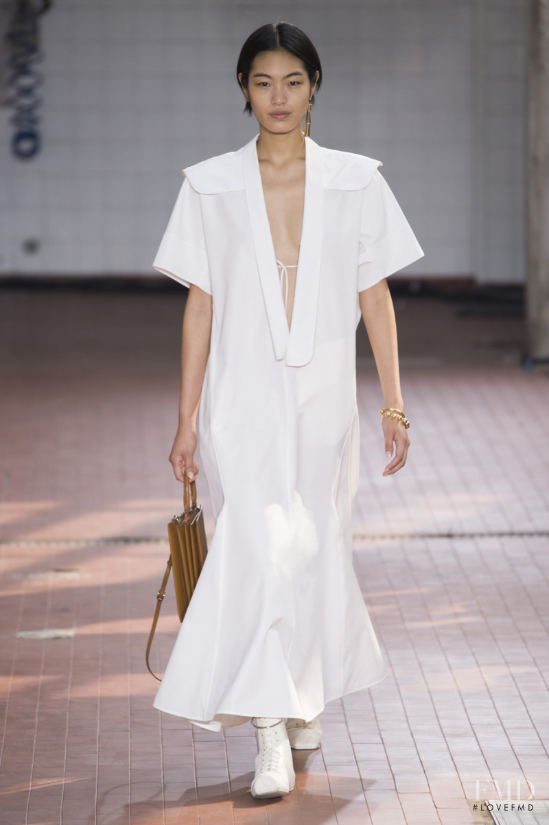 Chiharu Okunugi featured in  the Jil Sander fashion show for Spring/Summer 2019