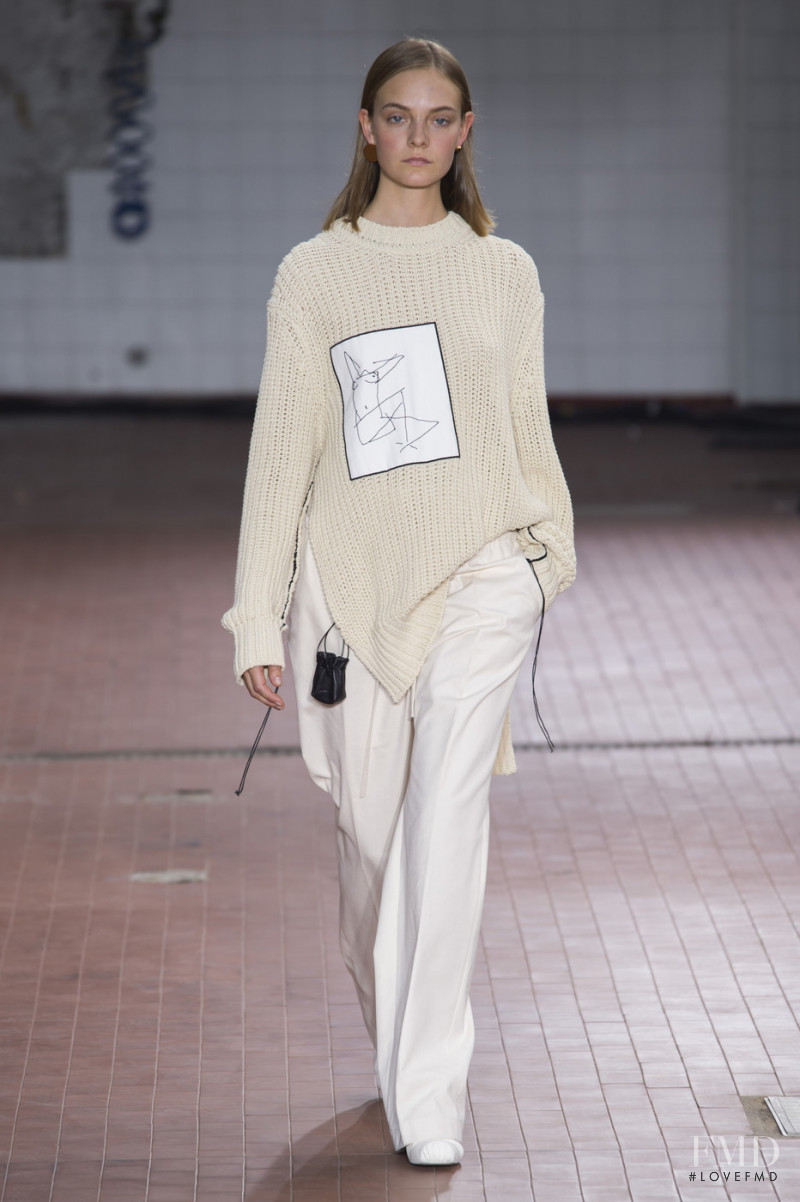 Nimuë Smit featured in  the Jil Sander fashion show for Spring/Summer 2019