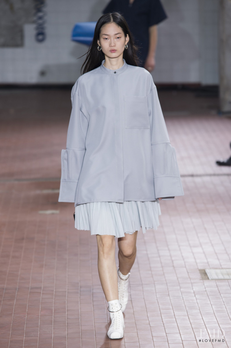 Hyun Ji Shin featured in  the Jil Sander fashion show for Spring/Summer 2019