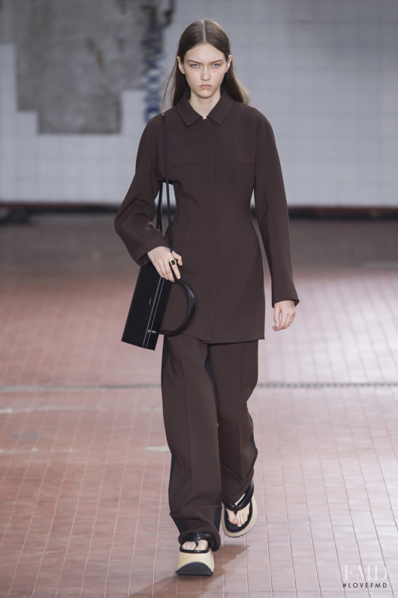 Sofia Steinberg featured in  the Jil Sander fashion show for Spring/Summer 2019